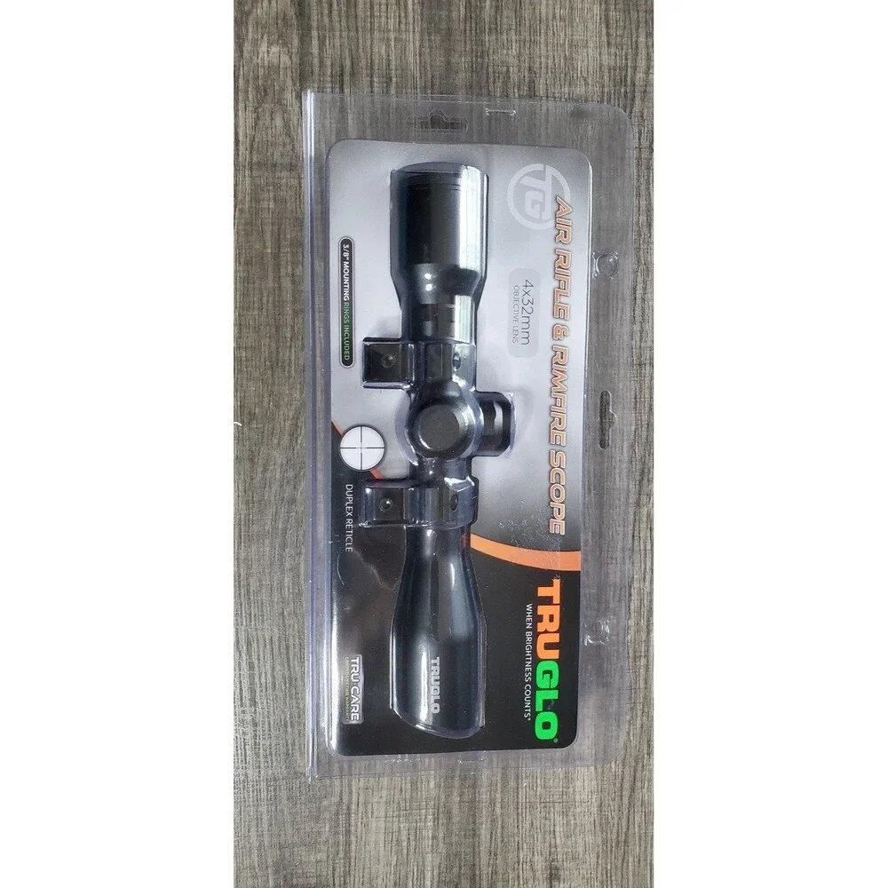 TRUGLO TG8504BR 4x32mm Compact Rimfire & Air Rifle Scope Series, Duplex Reticle